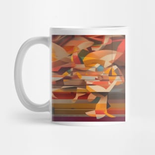 Koi Fish Abstract Collage 1 Mug